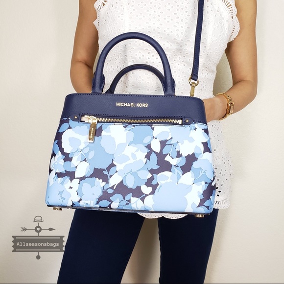 NWT Michael Kors Xs Hailee Satchel Crossbody Navy - Picture 2 of 8